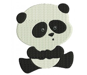 Stickdatei - Patti Panda denkt